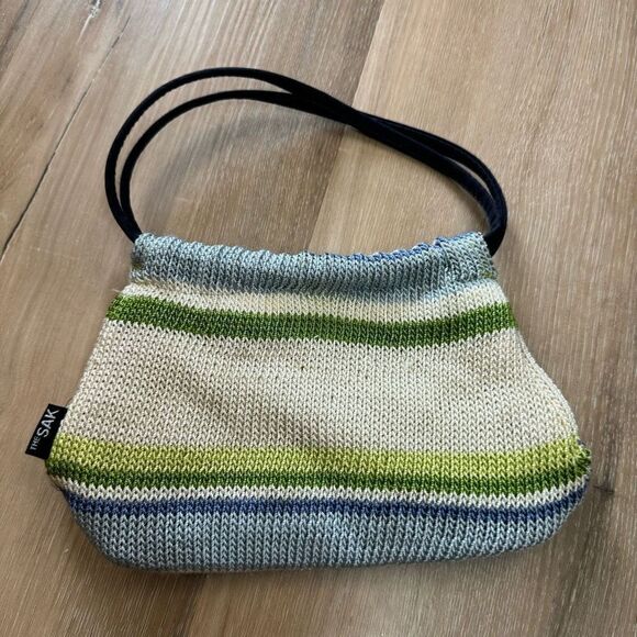 The Sak Elliott Lucca Mini Crochet Handbag Purse Top Handle Colorful - Picture 3 of 7